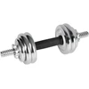REBEL ACTIVE chromuoti reguliuojamo svorio hanteliai dėkle, 15 kg, su štanga
