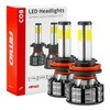 LED žibintų lemputės COB Series H8/H9/H11 AMiO-02845