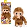 Maskotka Interaktyvus pliušinis žaislas „Little Live Pets“ – Pepi Peach mini beždžionėlė