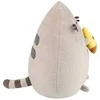 Pusheen - pliušinis talismanas su pica 24 cm