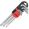 Dedra eiakampiai raktai rutulys ilgi 1510mm rinkinys 9vnt CRV