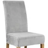 Kėdės užvalkalas - pilka velvet Ruhhy 22979