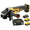 DeWalt akumuliatorinis kampinis šlifuoklis DCG405P2-QW, 18V, 2x5Ah