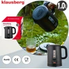 Elektrinis virdulys, turistinis, juoda, 1,0l, klausberg, kb-9046