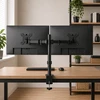 Monitorių Laikiklis - Esperanza ERW018 Dviem Monitoriams 10-27" Iki 8kg