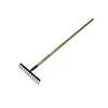 Fiskars FS135751 Grėblys 12 dantų su medine rankena 1560 mm (FSL12)