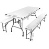 Gardlov Sulankstomas sodo stalas 180cm + 2 suolai