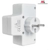 MACLEAN MCE217 Maclean MCE217 Keturių fazių maitinimo lizdas su jungikliu 4x2,5A universalus kištukas