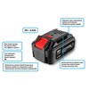 Akumuliatorius GRAPHITE Energy+ 18V 4Ah 58G004