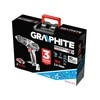 Graphite Rinkinys „Energy+“ rinkinys: 18 V bešepetėlinis smūginis gręžtuvas, 2 x 2 Ah baterijos, įkroviklis, lagaminas
