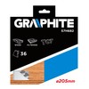 Graphite Grafitinis diskinis pjūklas 205x30x3,2mm 36z. - 57H682