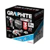 Graphite E+ rinkinys: gręžtuvas (58G000), šlifuoklis (58G003), USB adapteris (58G025), 2x baterijos (58G001 / 04), įkrovimas (58G002)