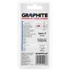 Graphite HM METALO PJOVYKLĖS TIPO E (OVALUS) 8 X 13 MM BOTAS 6 X 45 MM 55H364 GRAFITAS
