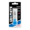 Graphite Metalo freza HM, G tipo (smaili), 12 x 25 mm, kotas 6 x 45 mm
