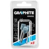 Graphite Grafitinis šlifavimo akmuo, cilindras 10 x 12 mm, kotas 3,2 mm, 3 vnt.