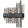 Zestaw Rinkinys Dvipusių antgalių rinkinys SL6, PH1x2, PH2x3, PZ1/2/3, su magnetiniu laikikliu 60 mm, 10 vnt.