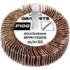 Ściernica Plokštelinis šlifavimo diskas su kotu 60 x 15 x 6 mm, P100
