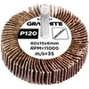 Ściernica Plokštelinis šlifavimo diskas su kotu 60 x 15 x 6 mm, P120