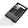 Grąžtas Graphite Rinkinys SDS Plus dvigubų spiralinių betono grąžtų rinkinys: 5, 6, 8, 10 x 110 mm, 5, 6, 8, 10 x 160 mm