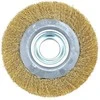 Graphite Szczotka Vielinis diskinis šepetys 150 x 32 mm, gofruota viela, padengta žalvariu