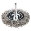 Szczotka Vielinis diskinis šepetys su velenu Graphite 50mm INOX - 57H601