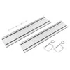 Kreipiamieji bėgiai GRAPHITE 2 x 700 mm su jungtimi ir spaustukais