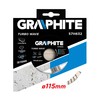 Graphite Grafitinis deimantinis diskas 115x22,2 mm turbo banga 57H632