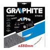 Graphite Grafito segmentuotas deimantinis diskas 350x25,4 mm 57H614