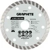 Graphite Turbo pjovimo deimantinis diskas, 125 x 22,22 mm, sausam pjovimui