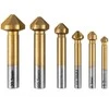 Grąžtas Wiertła TiN kūginiai įgilinamieji grąžtai nuožulnoms formuoti, 6,3–20,5 mm, 6 vnt. rinkinys