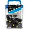 Graphite TX40 x 25 mm smūginiai antgaliai, 20 vnt.