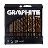 Graphite Metalo grąžtas, grafitas, cilindrinis, cilindrinis 1,5 2 7 4,5 4 5,5 5 1 3 2,5 3,5 6 10 6,5 7,5 8 8,5 9 9,5 mm rinkinys (57H089)