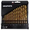 Graphite Metalinis grąžtas Grafito titano cilindrinis 1,5 2 7 4,5 4 5,5 5 1 3 2,5 3,5 6 10 6,5 7,5 8 8,5 9 9,5 mm rinkinys (57H199)