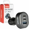 Greitas automobilinis įkroviklis QC 3.0 PD 65W + PD 20W AMIO-04177