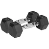 Guma dengti ketaus hanteliai HEX 2x2,5kg REBEL ACTIVE