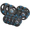 Gumuotų ketaus svarelių rinkinys 30kg (8x1.25kg + 4x2.5kg + 2x5kg), olimpinis atidarymas 51mm, REBEL ACTIVE