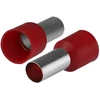 HAND Końcówka tulejkowa izolowana do przewodów 1x16mm2; dł tulejki 22,2mm raudona 50 vnt.
