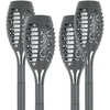 Hand Light Lampa ogrodowa solarna pochodnia 12led; 1500k (komplet 4 vnt)