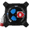 Hand Power Būgninis prailgintuvas kvadratinis linija hand pwr; 4p+su; 2x2p+su; ip44; 16a;400v; h07rn-f; 5×2,5; 15m; juoda