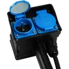 Hand Pro Sodo ilgintuvas keturgubas įkalamas, guminis, 3×1,5mm, 1,5m, IP44, prancūziškas lizdas