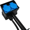 Hand Pro Sodo ilgintuvas keturgubas įkalamas, guminis, 3×1,5mm, 1,5m, IP44, prancūziškas lizdas