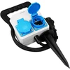 Hand Pro Sodo ilgintuvas dvigubas įsmeigiamas, guminis, 3×1,5 mm², 1,5 m, IP44, Schuko