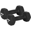 Hantelki HEX 2x6kg neopreno ketaus hanteliai, REBEL ACTIVE