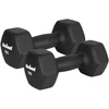 Hantelki HEX 2x7kg neopreno ketaus hanteliai, REBEL ACTIVE