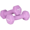 Hantelki HEX ketaus neopreno hantelių rinkinys 12 kg (2x1kg+2x2kg+2x3kg), REBEL ACTIVE