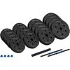 Reguliuojami bituminiai hanteliai su jungtimi 2x15kg, REBEL ACTIVE