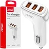 Automobilinis įkroviklis 3x USB-A 3.1A 12/24V AMiO-03885