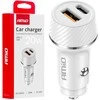 Automobilinis įkroviklis USB-A + USB-C 20W 12/24V AMiO-03878