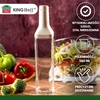 King Hoff Buteliukas Butelis su pilstymo antgaliu 500 ml aliejui ir actui, stiklinis, kinghoff, kh-2004