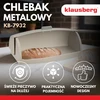 Chlebak Duoninė, metalinis korpusas, polistireno atvartas, 45 × 28,5 × 17 cm, smėlio spalvos, Klausberg, kb-7932